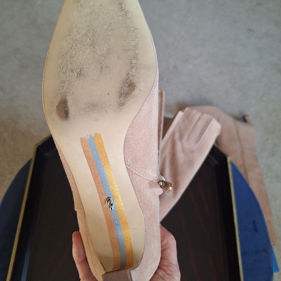 Elegant Light Tan Knee-High Boots Sam Edelman Size 9M - Picture 8 of 13